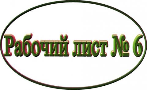 Рабочий лист № 6